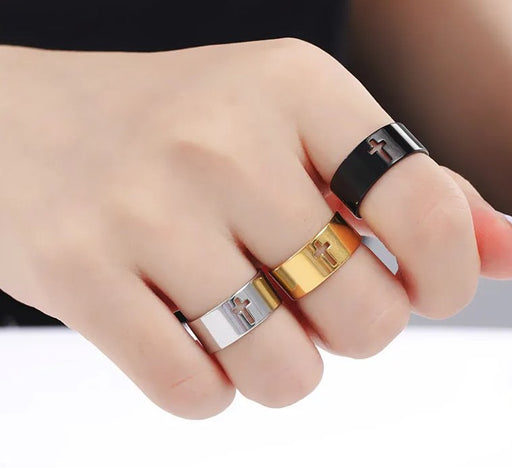 Cruz hueca - anillo de compromiso para hombre y mujer - Quierox - Tienda Online