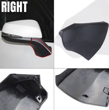 Cubierta de Base triangular para espejo retrovisor de coche, piezas de automóvil negras para Toyota Highlander 20 - 22 - Quierox - Tienda Online