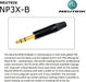 Custom made – 4 foot – Quad equilibrada Patch Cable por Worlds Best Cables - Quierox - Tienda Online