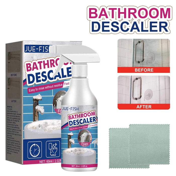 Descalcificador de baño, eliminador de manchas rebeldes, limpiador de baño en aerosol - Quierox - Tienda Online