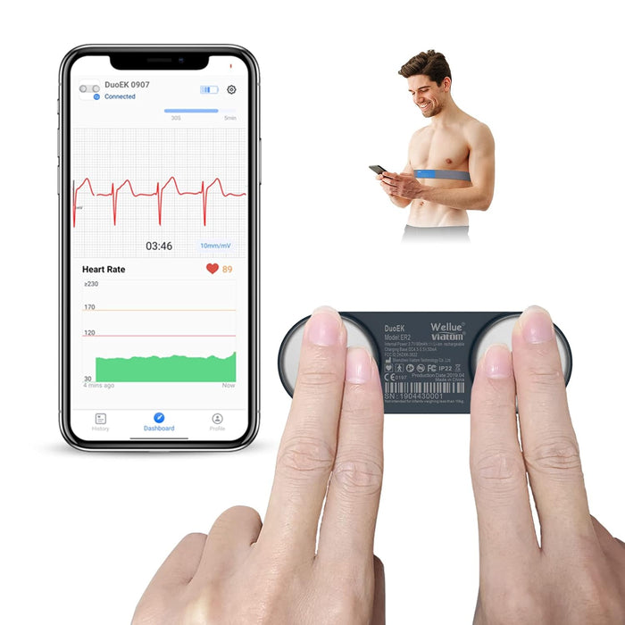 Dispositivo de ECG personal rastreador de salud cardíaca con correa para el pecho - Quierox - Tienda Online