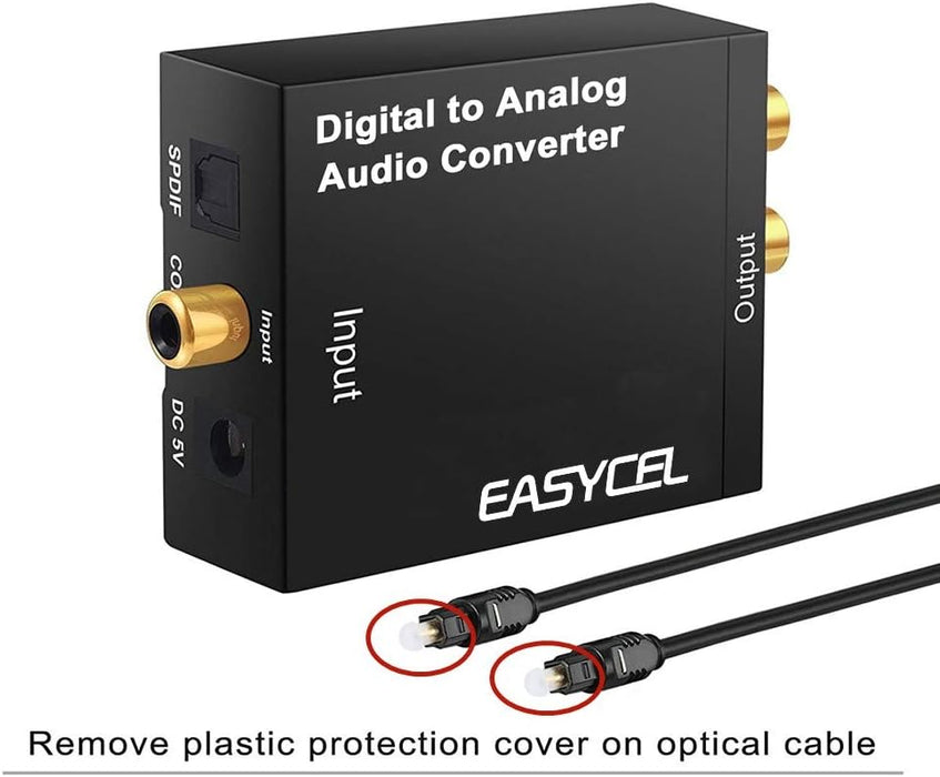 easycel Digital a analógico convertidor de audio DAC Digital SPDIF Toslink - Quierox - Tienda Online