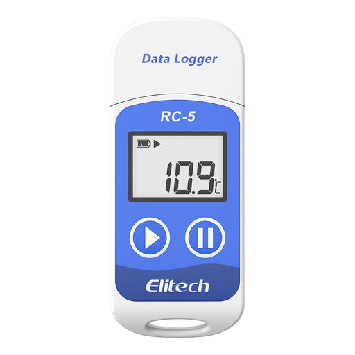 Elitech RC-5 Registrador de datos de temperatura USB 32000 puntos de alta precisión - Quierox - Tienda Online