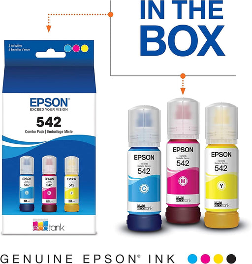 Epson T542 EcoTank Ink Botella de ultra alta capacidad Color Combo Pack - Quierox - Tienda Online