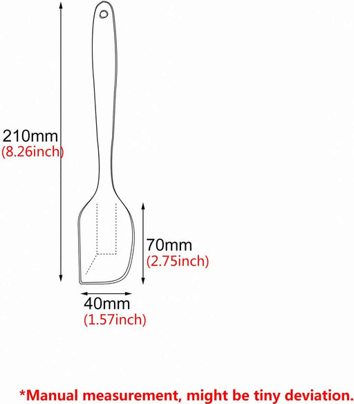 Espátulas de silicona antiadherentes y flexibles para hornear, cocinar, mezclar, freír - Quierox - Tienda Online