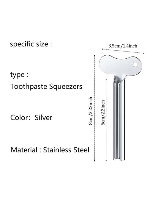 Exprimidor de pasta de dientes de acero inoxidable de 2 piezas - Quierox - Tienda Online