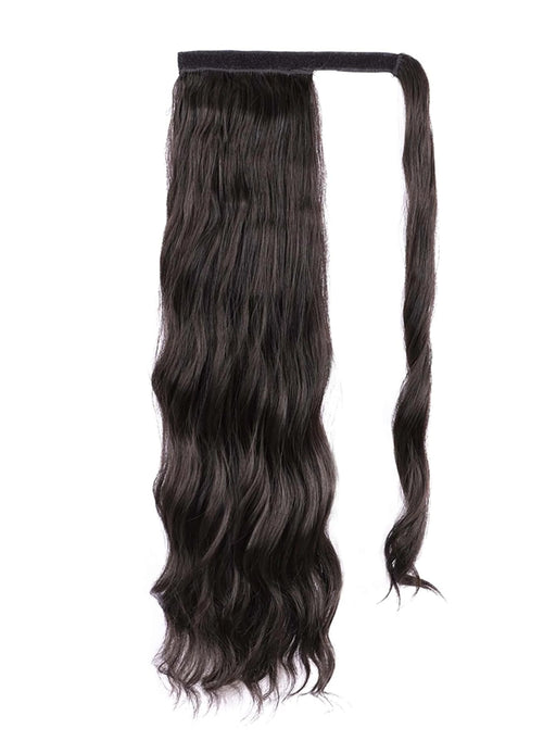 Extensión de cabello sintético con cola de caballo ondulada de cuerpo largo / 22" - Quierox - Tienda Online