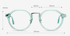 Eyebuydirect Anteojos Geométricos Verde Claro - Yates - Quierox - Tienda Online