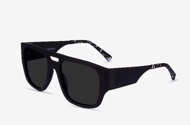 Eyebuydirect Gafas De Sol Estilo Aviador En Negro Mate - Cliff - Quierox - Tienda Online