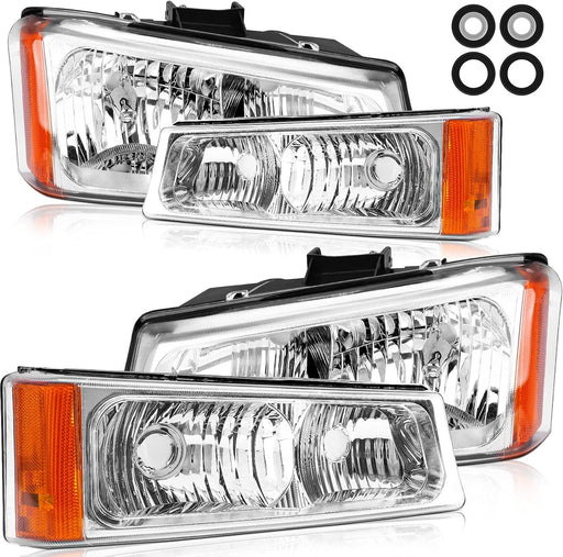 Faros delanteros Silverado 2003-2006 para Chevy Silverado/Avalanche - Quierox - Tienda Online