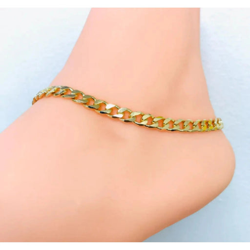 Forever 21 Pulsera de tobillo de eslabón cubano para mujer - Quierox - Tienda Online