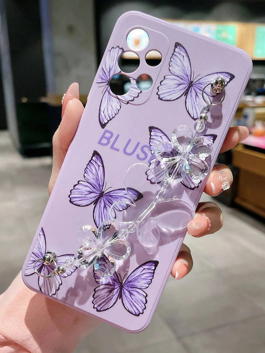 Funda para teléfono con diseño de mariposa y correa para la mano para iphone X/XS - Quierox - Tienda Online