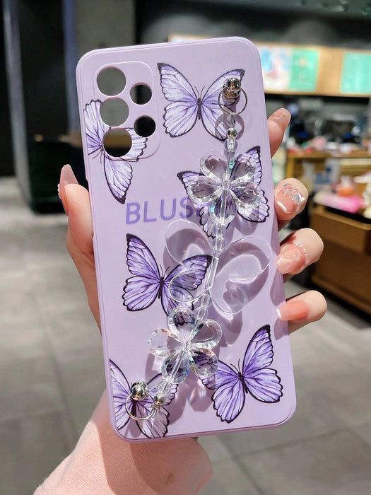 Funda para teléfono con diseño de mariposa y correa para la mano para iphone X/XS - Quierox - Tienda Online