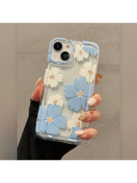 Funda protectora de silicona suave con estampado floral compatible con iPhone X/XS - Quierox - Tienda Online