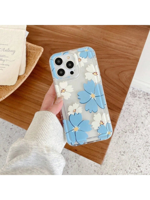 Funda protectora de silicona suave con estampado floral compatible con iPhone X/XS - Quierox - Tienda Online