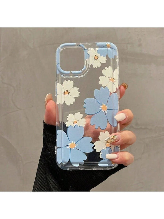 Funda protectora de silicona suave con estampado floral compatible con iPhone X/XS - Quierox - Tienda Online