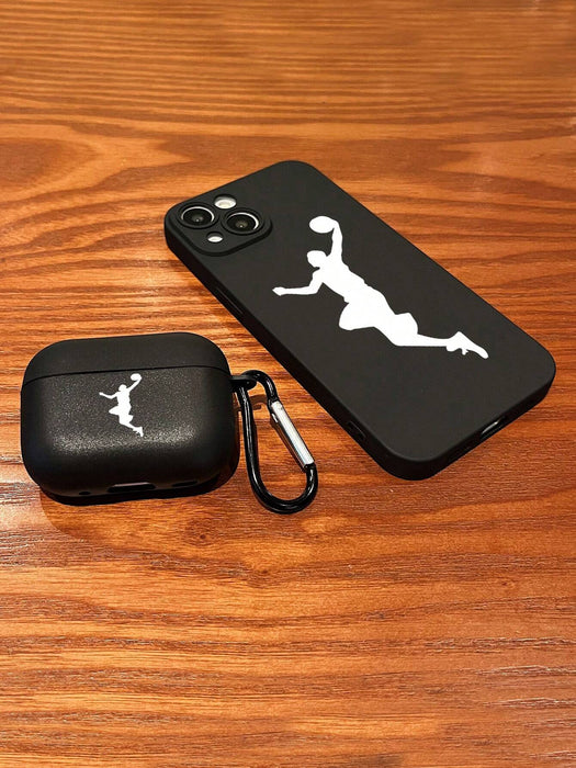 Funda protectoras mate para teléfono y Airpods con temática de baloncesto - Iphone 11 - Quierox - Tienda Online