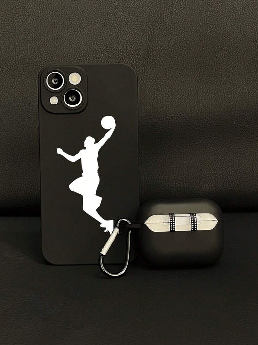 Funda protectoras mate para teléfono y Airpods con temática de baloncesto - Iphone 11 - Quierox - Tienda Online