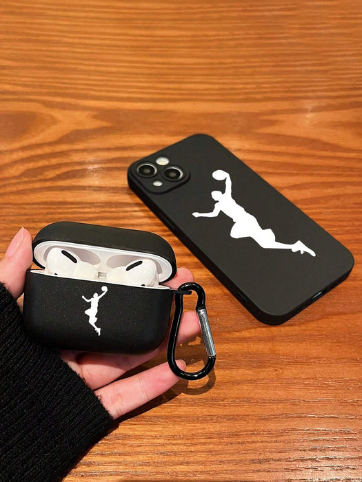 Funda protectoras mate para teléfono y Airpods con temática de baloncesto - Iphone 11 - Quierox - Tienda Online