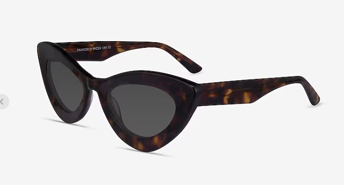 Gafas de sol con diseño de ojo de gato y carey - Quierox - Tienda Online