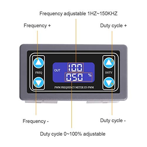 Generador de ciclo de trabajo de frecuencia PWM ajustable de 1 Hz a 150 KHz - Quierox - Tienda Online