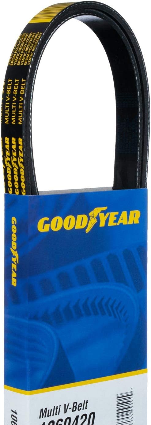 Goodyear Belts 1060825 - Cinturón de serpentina, 6 varillas, 82.5" de largo, color negro - Quierox - Tienda Online