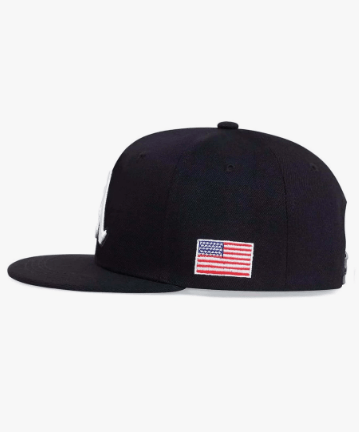 Gorra de hip hop con bandera estadounidense y con bordado de letra - Quierox - Tienda Online