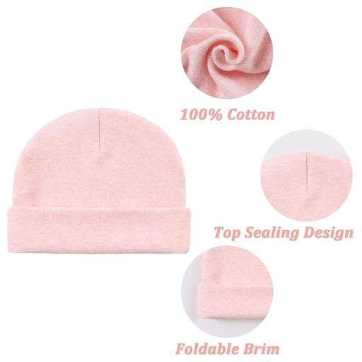 Gorro de hospital para bebés recién nacidos de primavera de Zsedrut, de algodón para niñas y niños - Quierox - Tienda Online