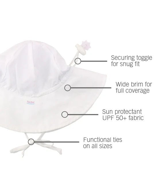 GORRO PROTECTOR SOLAR PARA NIÑOS RUGGEDBUTTS: BLANCO - Quierox - Tienda Online