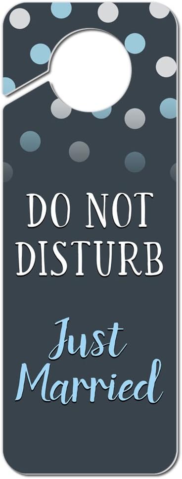 Graphics and More - Letrero para puerta de plástico con texto "Do Not Disturb Just Married" - Quierox - Tienda Online