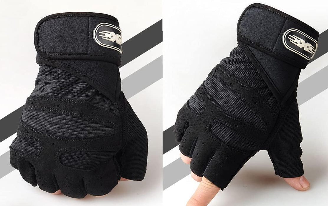 Guantes de entrenamiento, de gimnasio para hombres, muñequeras para levantamiento de pesas - Quierox - Tienda Online