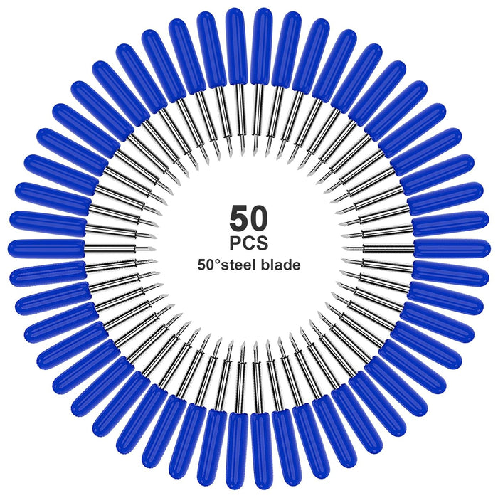 Hadwoer 50 cuchillas de repuesto de corte profundo de 60 grados compatibles con Cricut - Quierox - Tienda Online