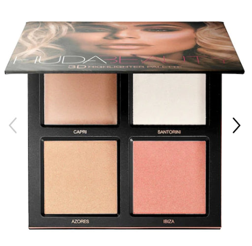 Huda Beauty 3D Paleta de iluminadores- Pink Sands Edition - Quierox - Tienda Online