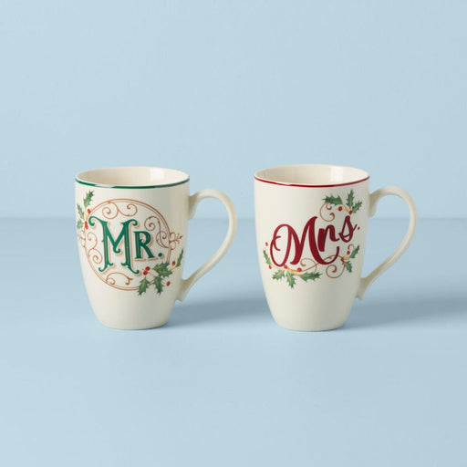 Juego de tazas Lenox Holiday Mr. & Mrs. y Naughty & Nice - Quierox - Tienda Online