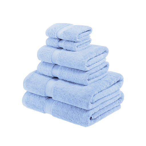Juego de toallas de 6 piezas de 703 GSM, 100% algodón, cero torsión - Quierox - Tienda Online