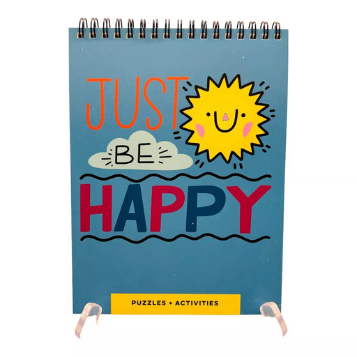 Just Be Happy Puzzles and Solutions 2 Libros de Actividad Cerebral en Espiral - Quierox - Tienda Online