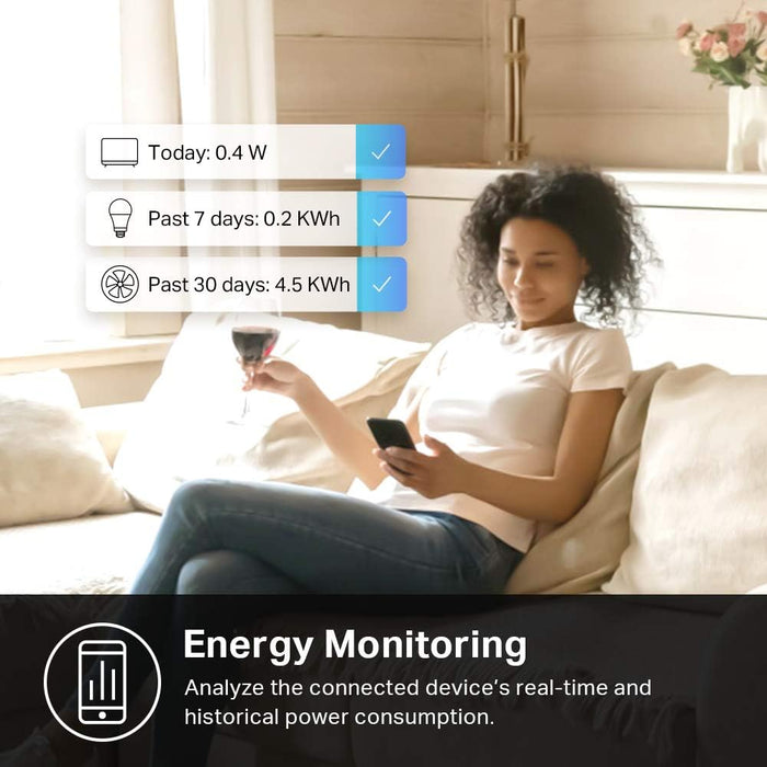 Kasa Smart Enchufe Mini con monitoreo de energía, toma Wi - Fi para el hogar inteligente - Quierox - Tienda Online