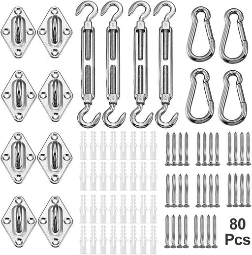 Kit de herrajes para toldos Yofit para instalación de toldos rectangular triangular - Quierox - Tienda Online