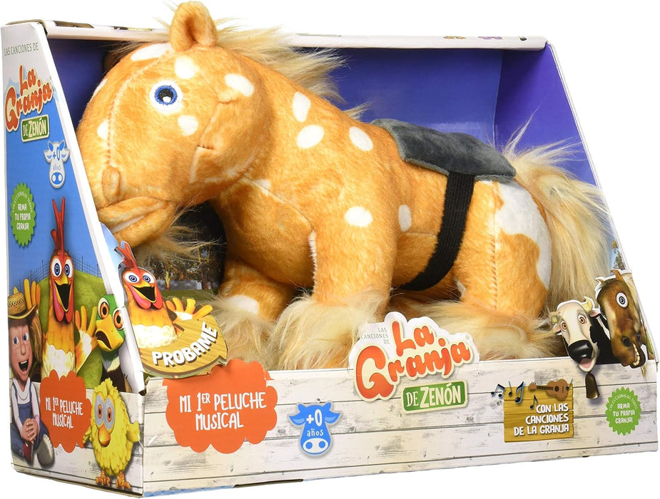 LA GRANJA DE ZENÓN Caballo Percherón Peluche musical, juguete personaje Infantil - Quierox - Tienda Online