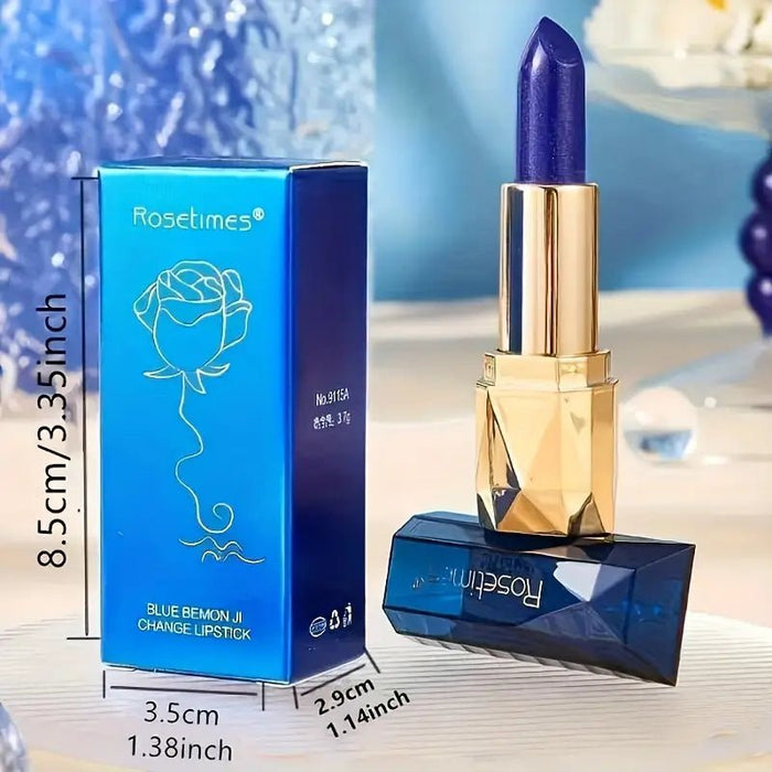 Lápiz labial de color azul rosa que cambia de color - Quierox - Tienda Online