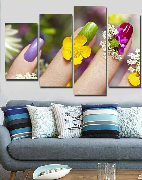 Lienzo decorativo de 4 paneles para pared, para sala de estar - Quierox - Tienda Online