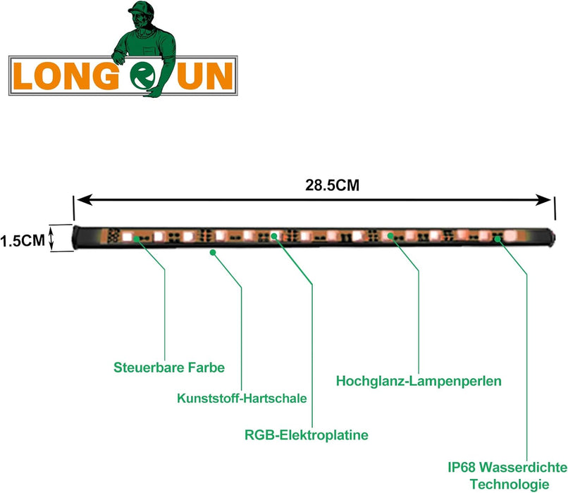 Longrun Tira de luces LED que cambian de color - Quierox - Tienda Online