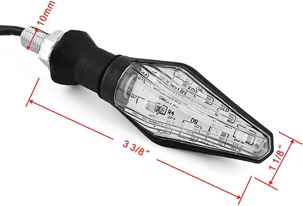 Micas intermitentes LED para motocicleta paquete de 2 - Quierox - Tienda Online