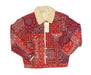 MNML Chaqueta de Camionero Bandana Sherpa Mujer Cachemira Roja - Quierox - Tienda Online