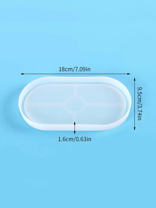 Molde de bandeja ovalada de silicona para hacer bandejas para bricolaje, 1 ud. - Quierox - Tienda Online