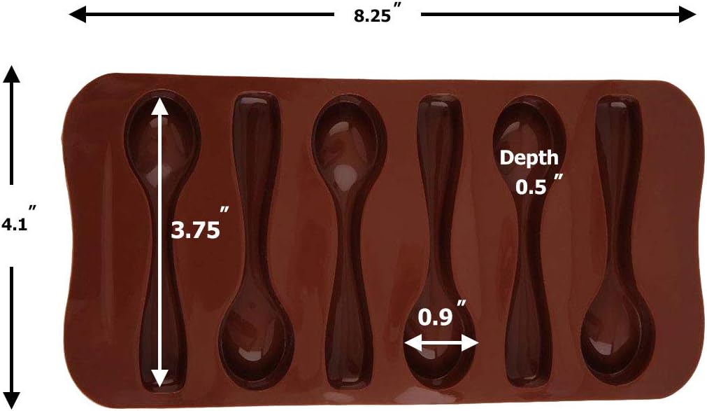 Molde de silicona de chocolate en forma de cuchara - Quierox - Tienda Online