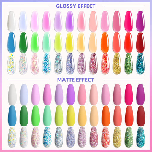 Morovan Juego de uñas de polygel: gel de extensión de uñas, 12 colores - Quierox - Tienda Online