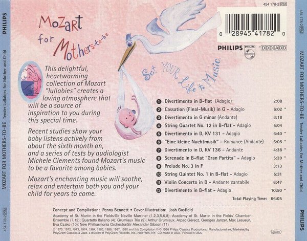 Mozart para futuras madres (tiernas canciones de cuna para madre e hijo) - Quierox - Tienda Online