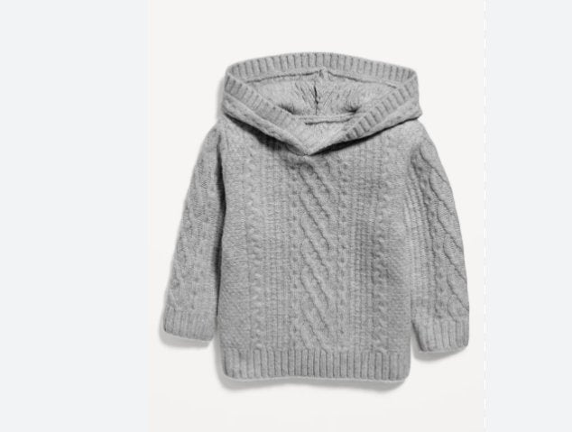 Old Navy Sudadera con capucha de punto trenzado SoSoft para niños pequeños - Quierox - Tienda Online