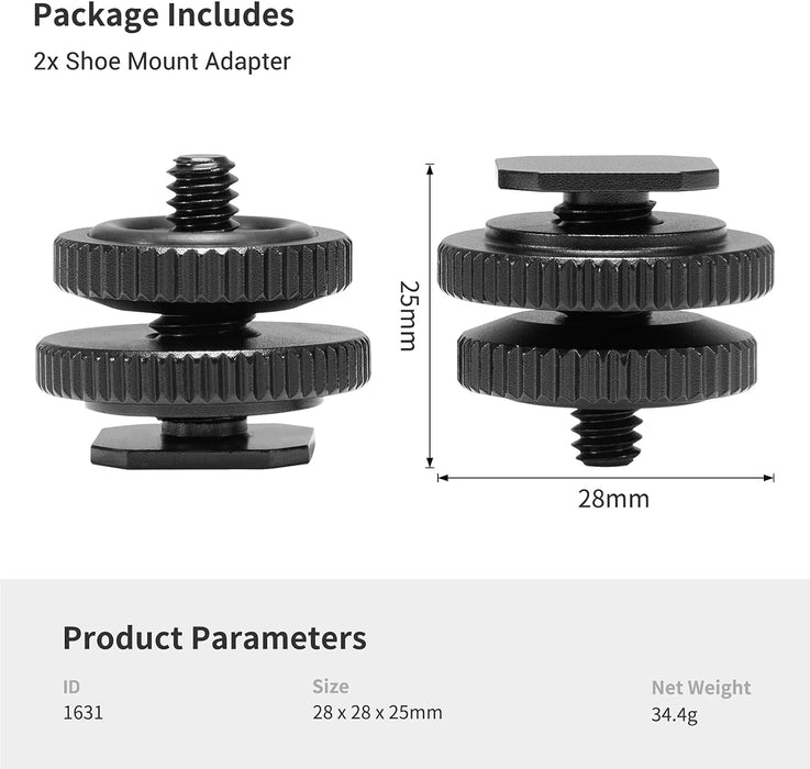 Paquete de adaptadores de zapata fría SmallRig (2 piezas) - Quierox - Tienda Online